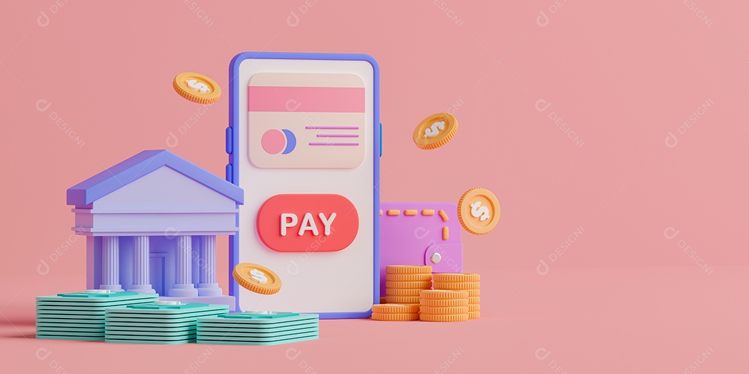 Conceito finanças criptomoedas com símbolo de Bitcoin