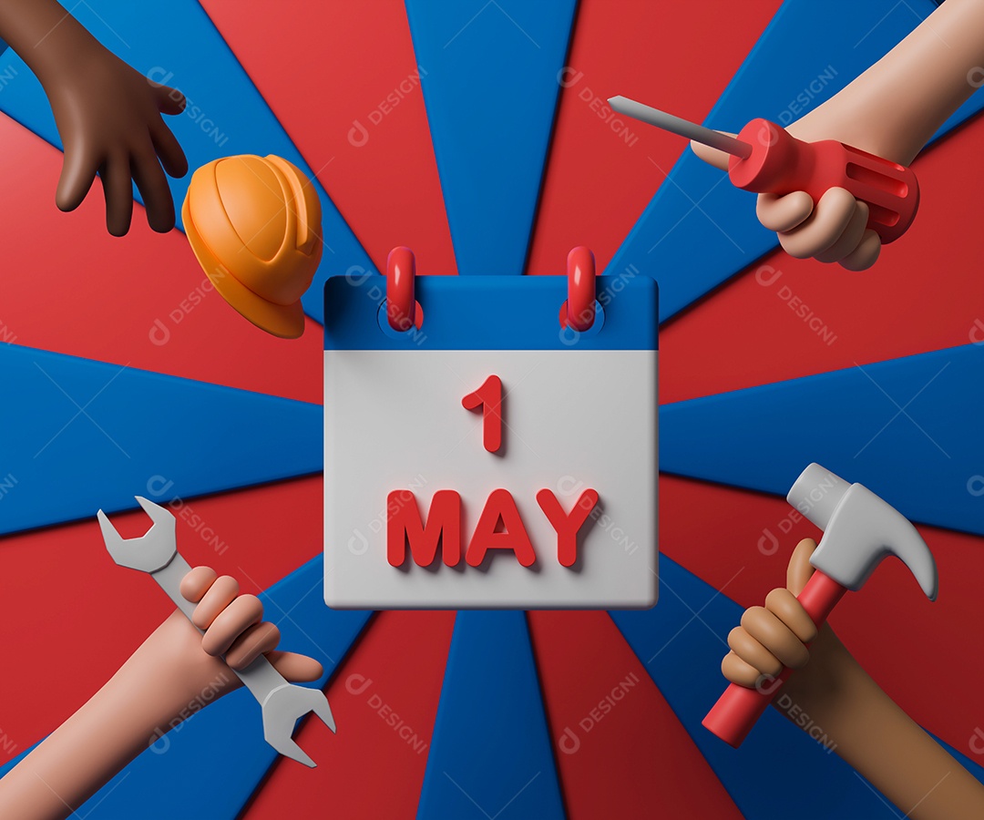 Comemoração 1 de maio dia do trabalhador