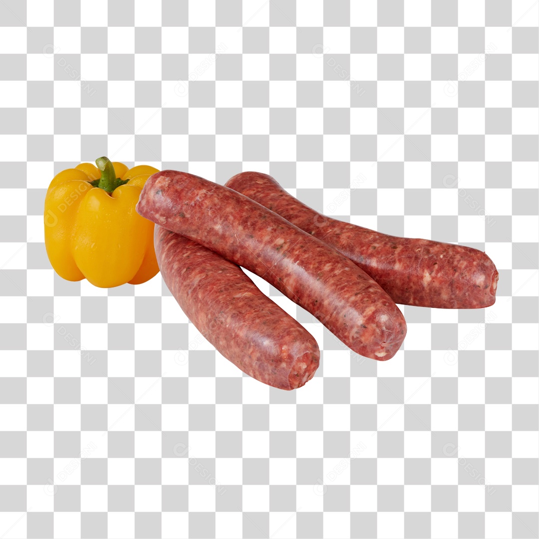 Pimentão e Linguiça PNG Transparente