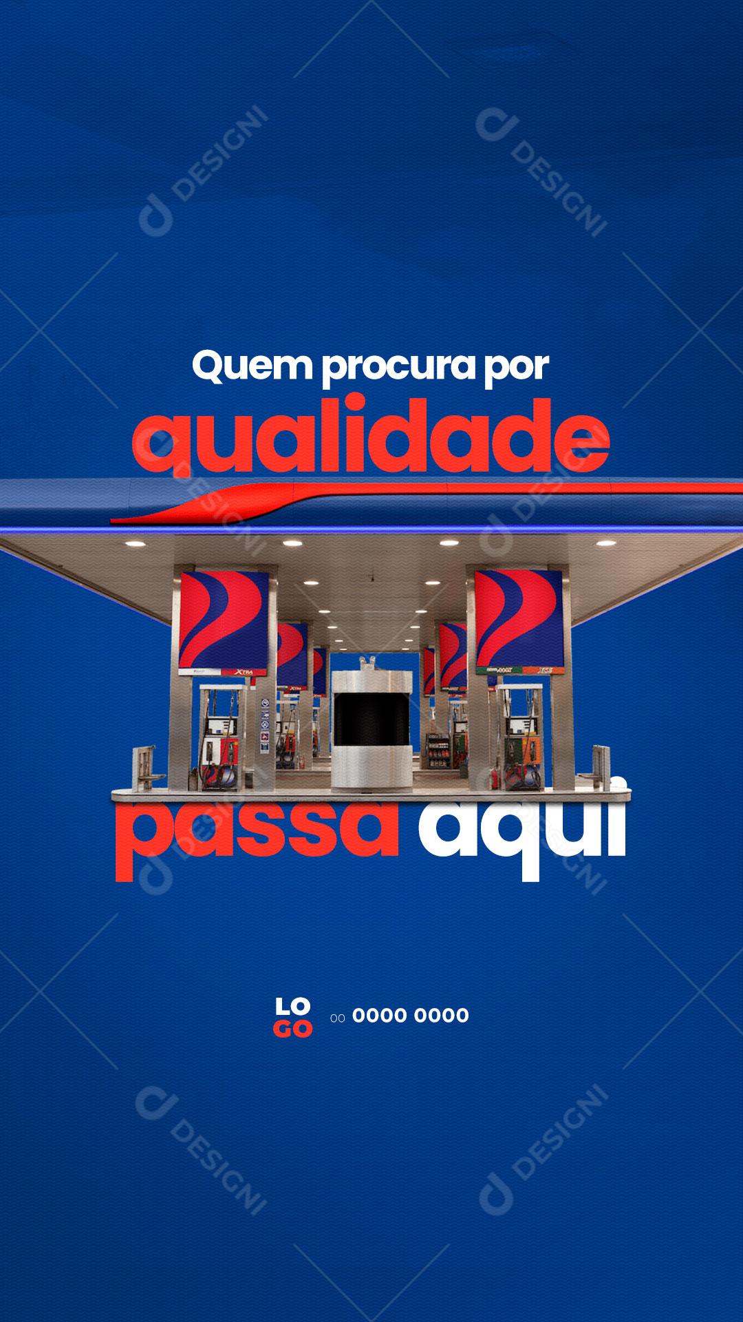 Social Media Story Posto de Gasolina PSD Editável