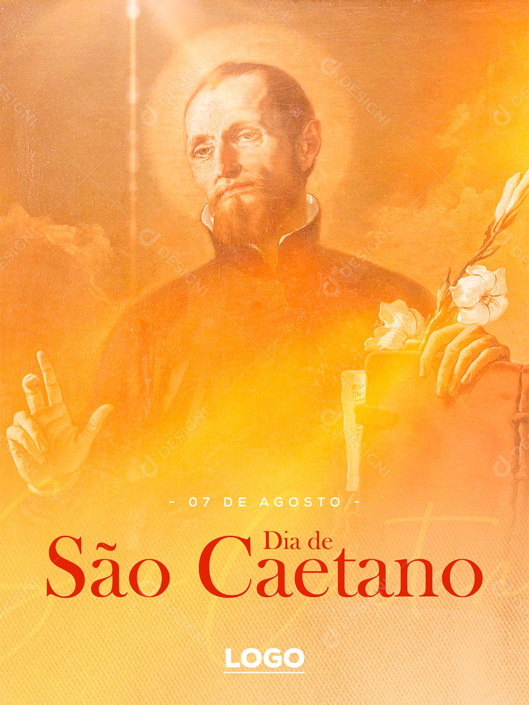 Social Media Dia de São Caetano 7 de Agosto PSD Editável