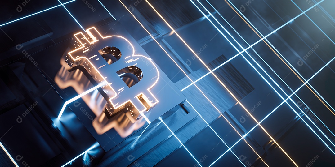 Sigla Bitcoin de criptomoedas