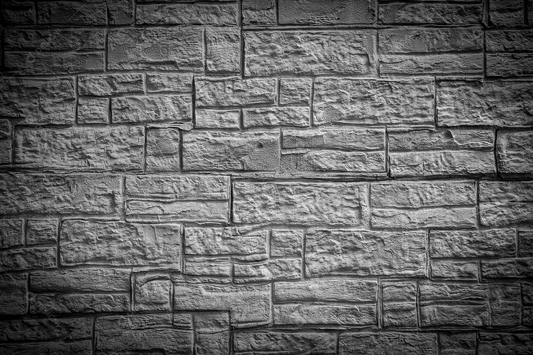 Velho muro de concreto em preto e branco, parede de cimento, parede quebrada, textura de fundo, parede de rachadura, vinheta