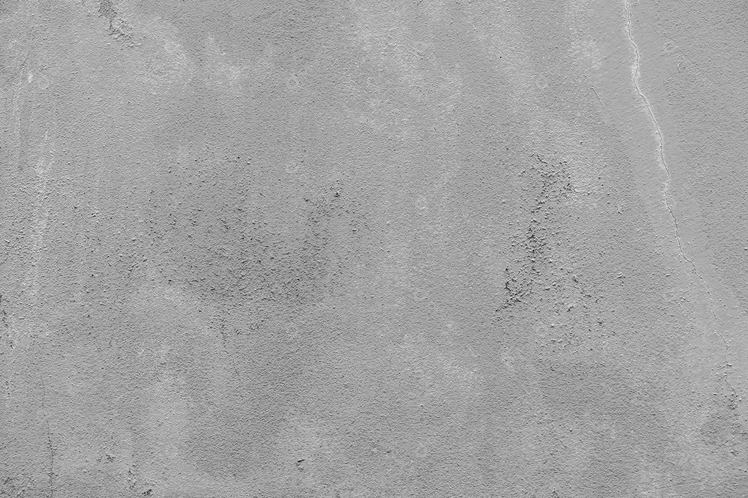 Velho muro de concreto em preto e branco, parede de cimento, parede quebrada, textura de fundo