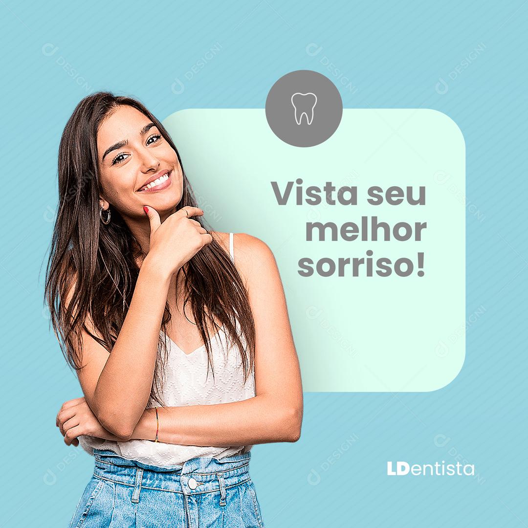 Social Media Dentista Vista Seu Melhor Sorriso PSD Editável