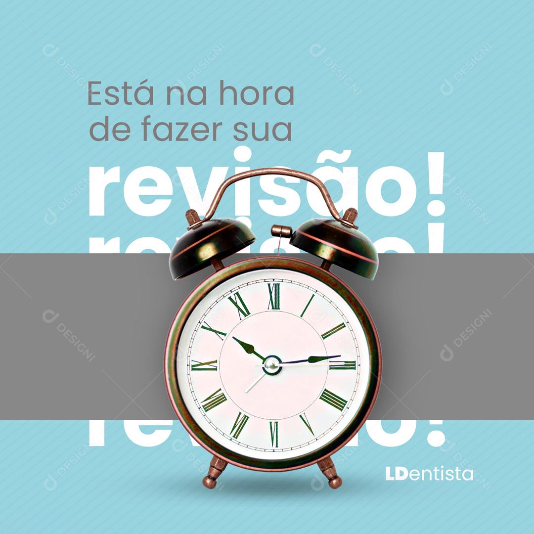 Social Media Dentista Está na Hora de Fazer Sua Revisão PSD Editável