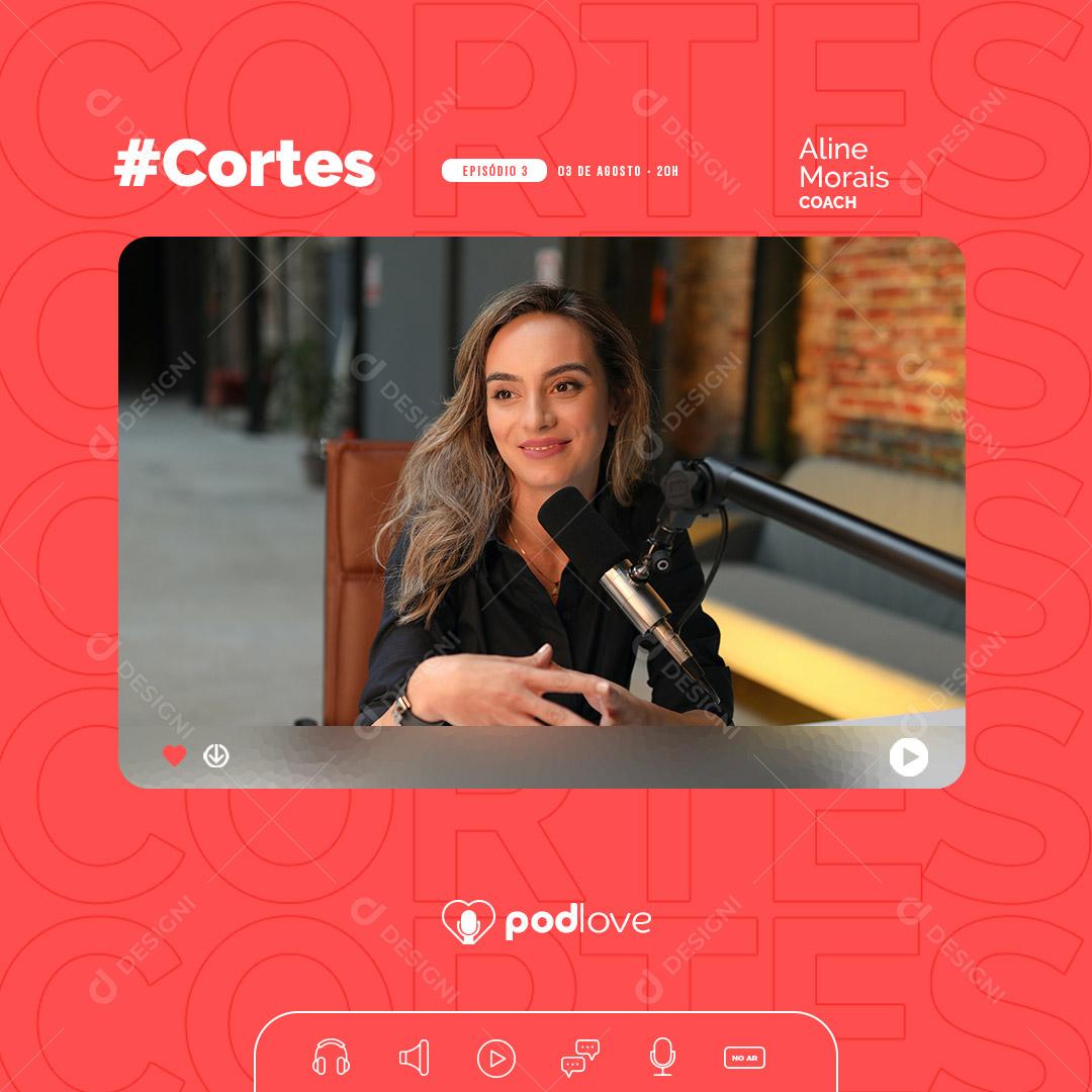 Social Media Podcast Já Estamos Ao Vivo! PSD Editável