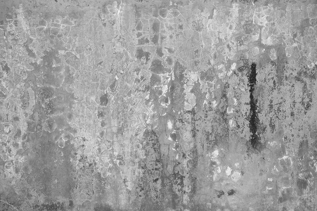 Piso de concreto antigo na cor preto e branco, cimento, quebrado, sujo, textura de fundo