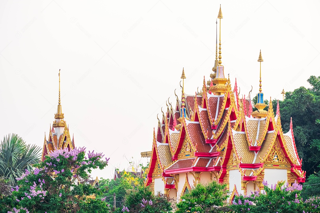 Templo no museu de Luang Prabang Royal Palace, Laos