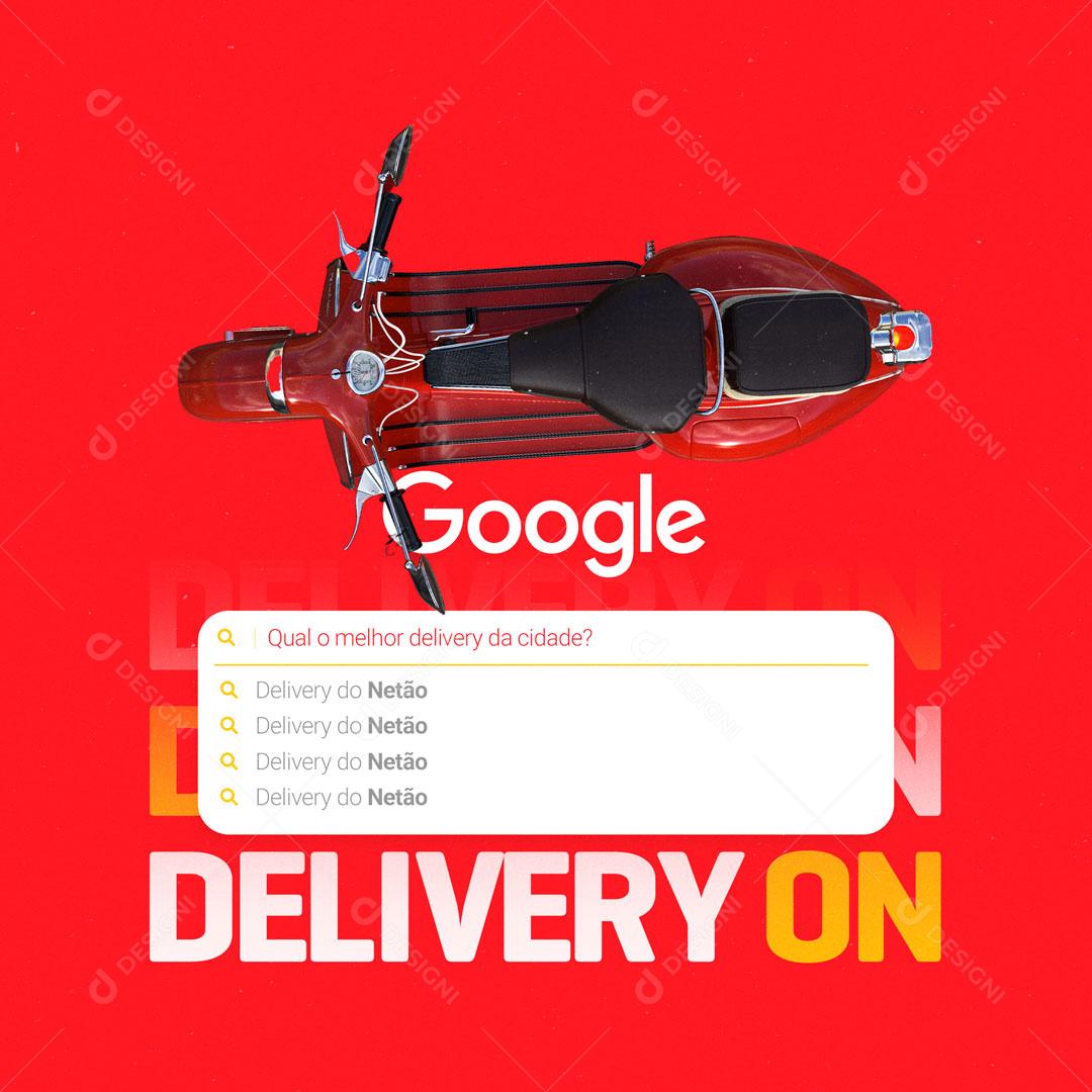 Post Delivery Bebidas Hamburgueria Pizzaria Social Media PSD Editável