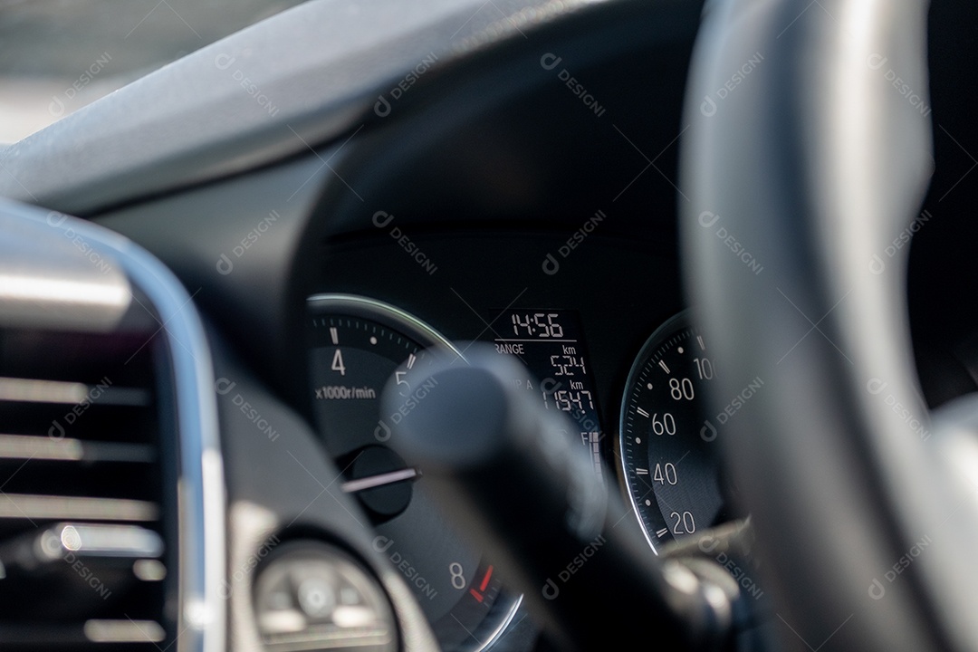 Quilometragem do carro moderno Projetado para funcionalidade e elegância