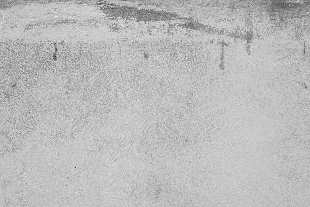 Velho muro de concreto em preto e branco, parede de cimento, parede quebrada, textura de fundo