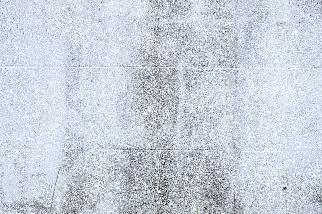 Velho muro de concreto em preto e branco, parede de cimento, parede quebrada, textura de fundo