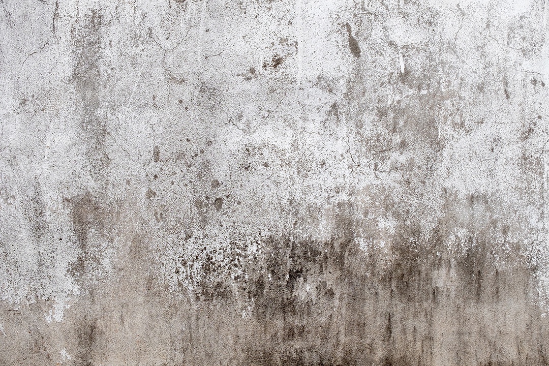 Velho muro de concreto em preto e branco, parede de cimento, parede quebrada, textura de fundo