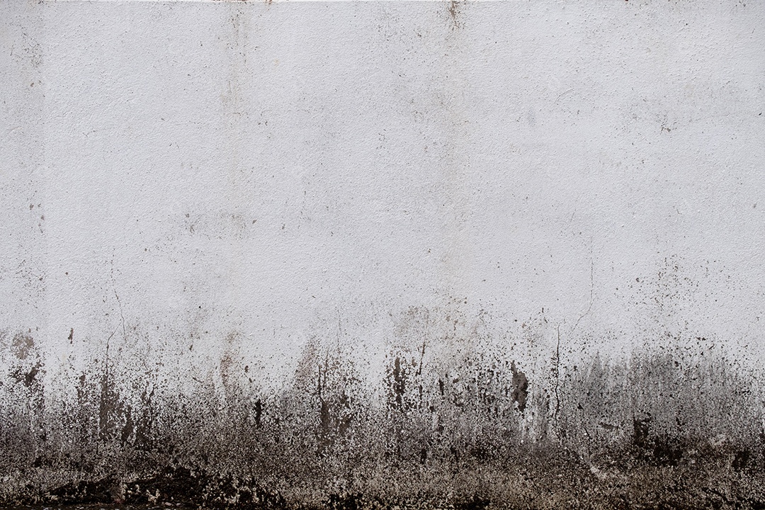 Velho muro de concreto em preto e branco, parede de cimento, parede quebrada, textura de fundo