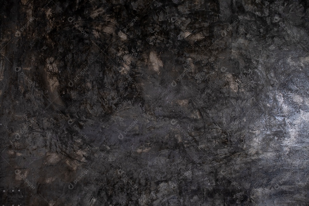 Muro de concreto escuro na cor preto e branco, parede de cimento, parede quebrada, textura de fundo