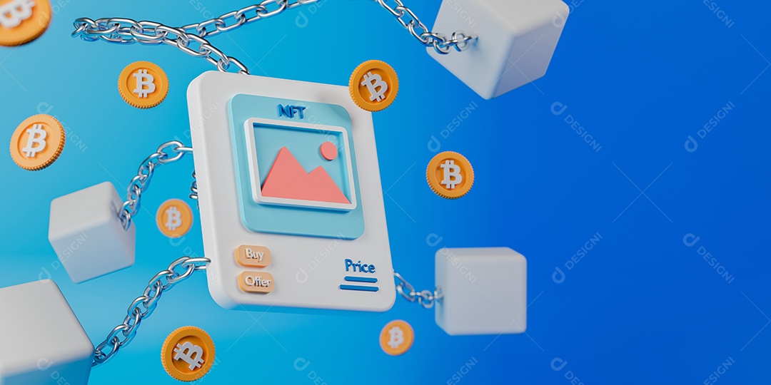 Blocos corrente moeda Bitcoin