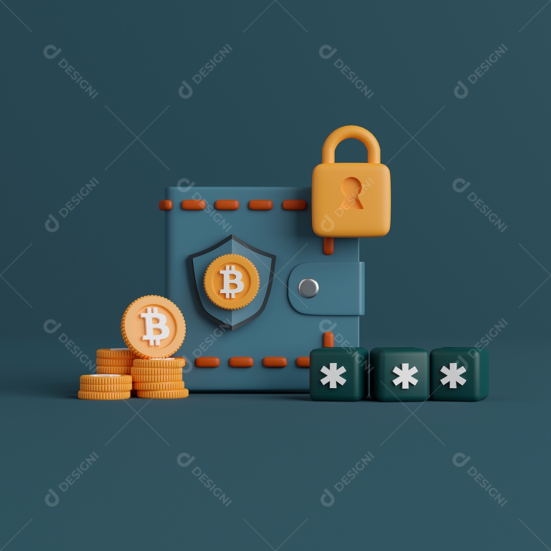 Ícone blockchain e criptomoedas