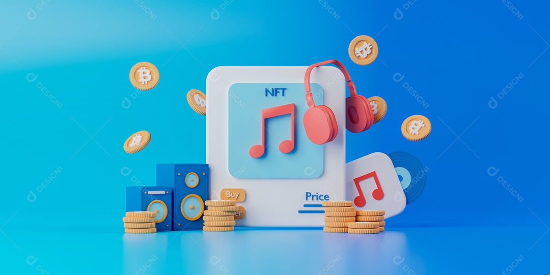 Ícones de musicas com moedas