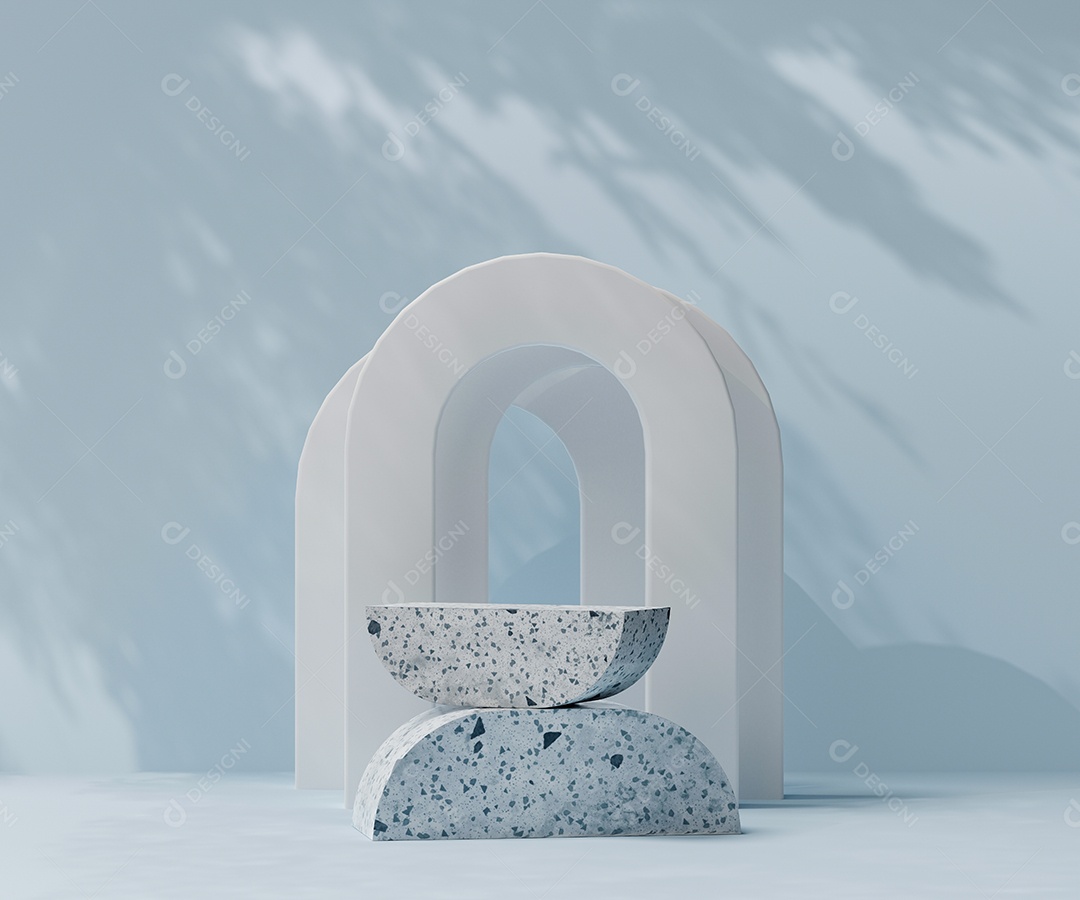 Renderização 3D Pódio para exibição