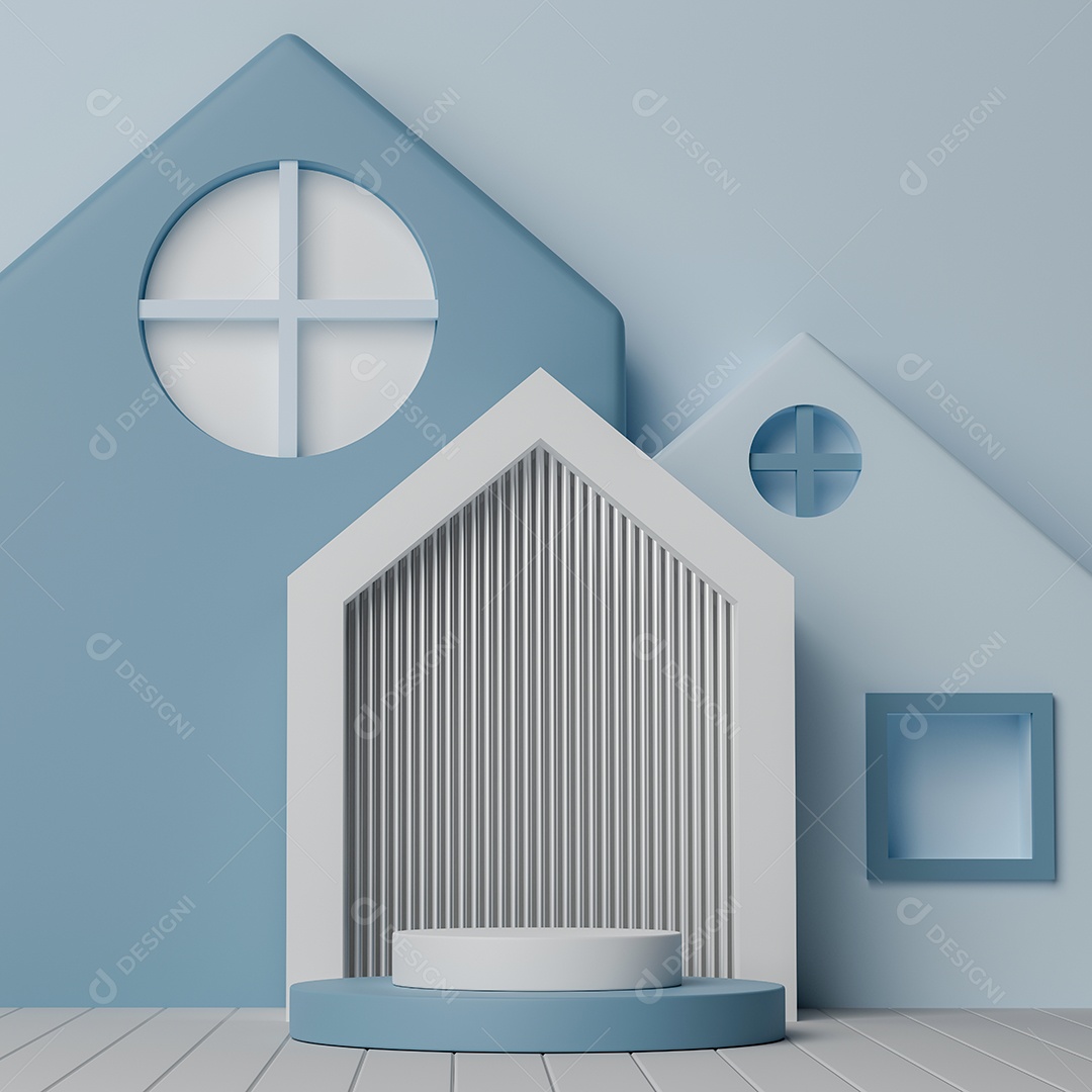 Renderização 3D Pódio para exibição