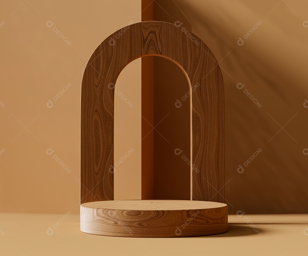 Renderização 3D Pódio para exibição