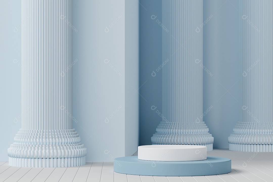 Renderização 3D Pódio para exibição