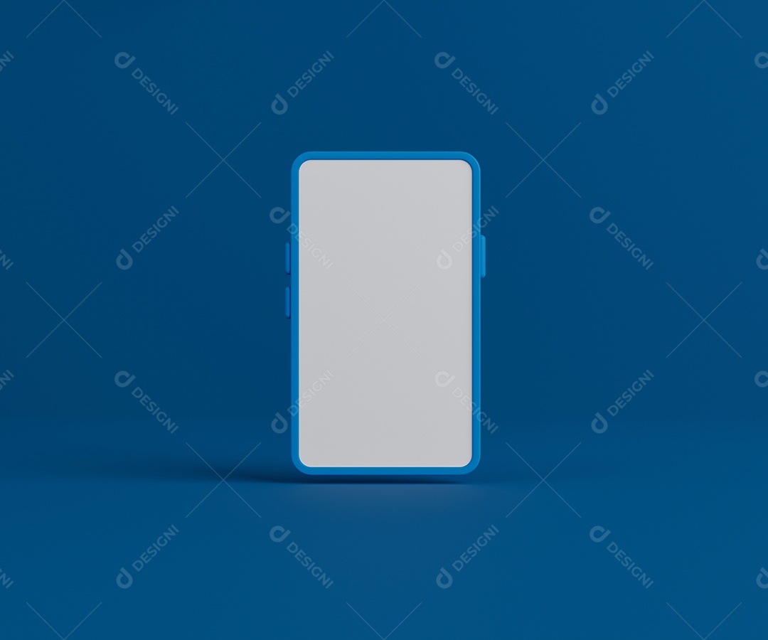 Renderização 3D Moldura de celular