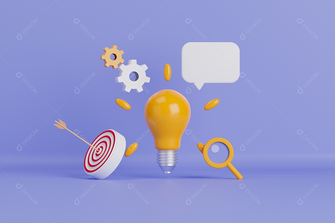 Renderização 3D conceito Ideias