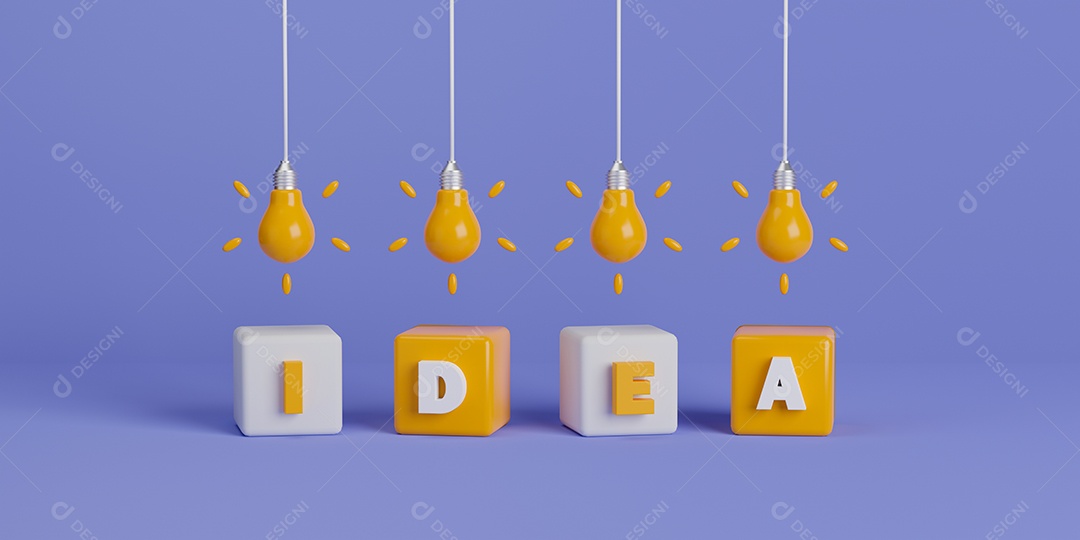 Renderização 3D conceito Ideias