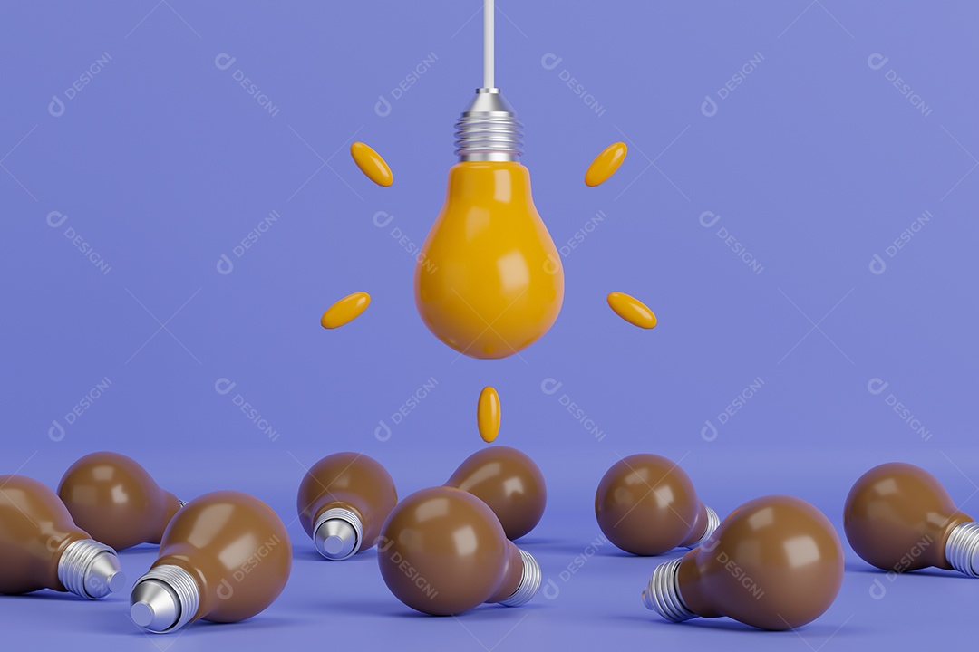 Renderização 3D conceito Ideias