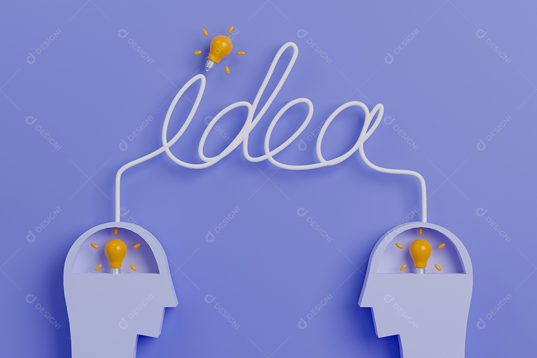 Renderização 3D conceito Ideias