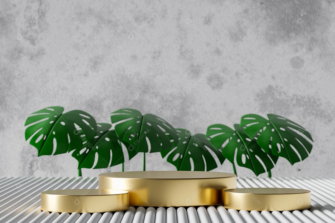 Renderização 3D Pódio para exibição