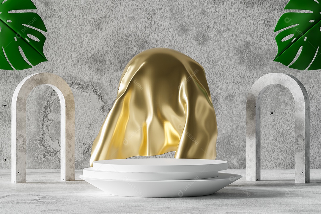 Renderização 3D Pódio para exibição