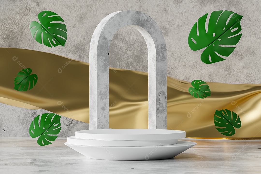 Renderização 3D Pódio para exibição