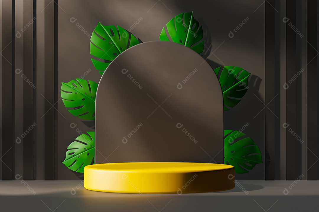 Renderização 3D Pódio para exibição