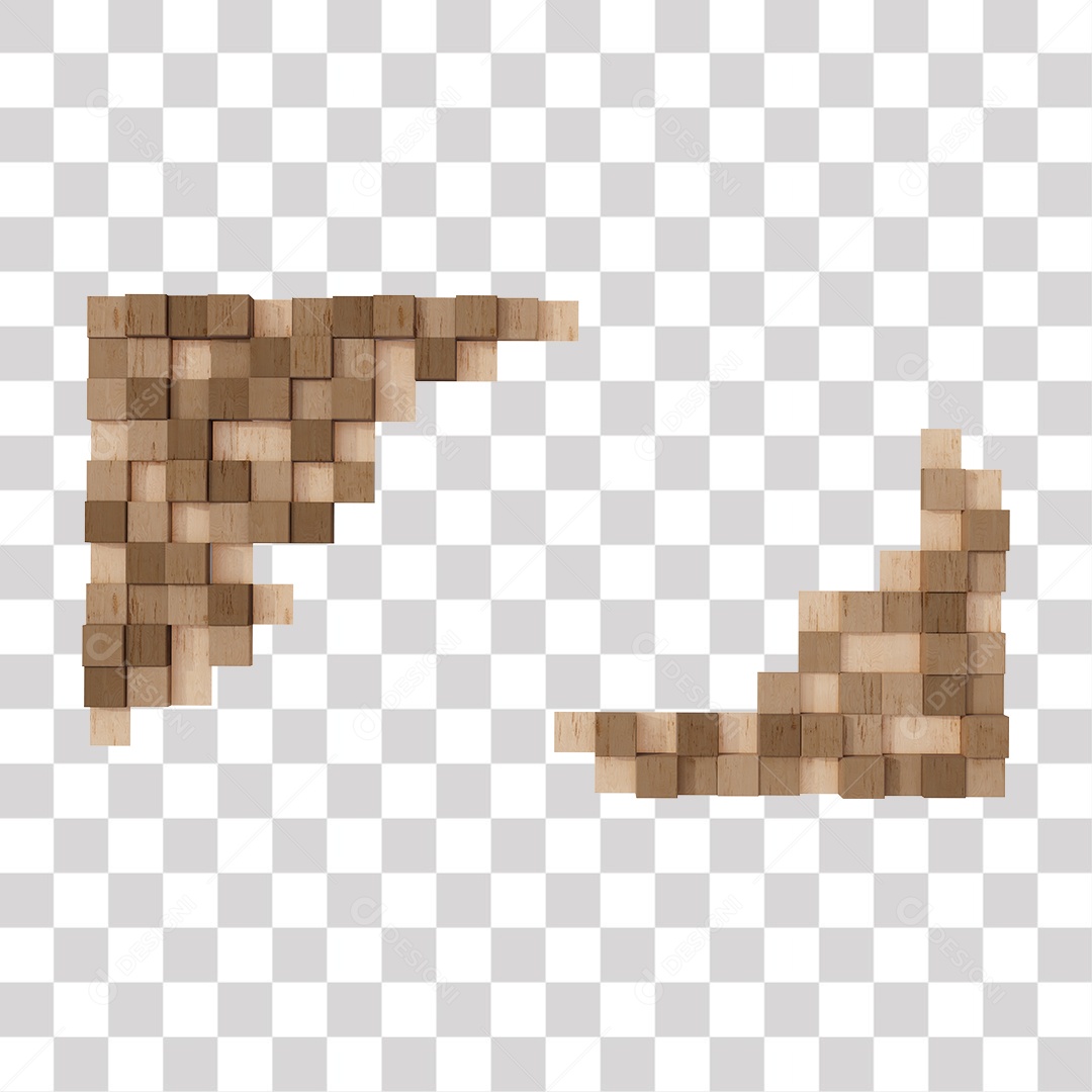 Moldura de Madeira PNG Transparente