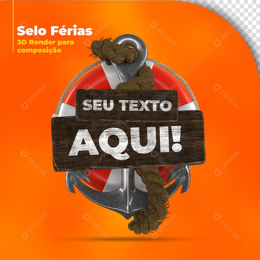 Selo 3D para Composição PSD