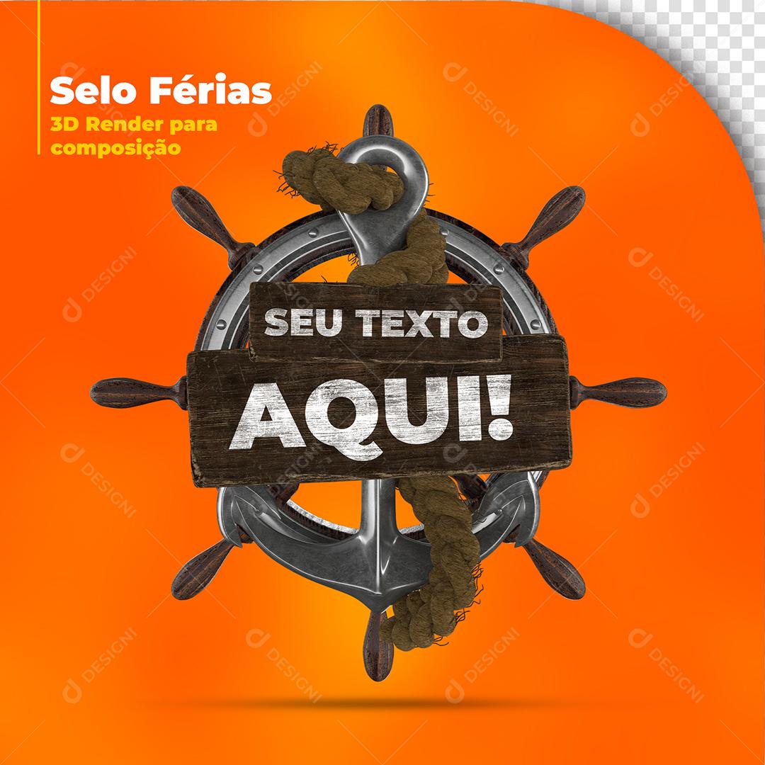 Selo 3D para Composição PSD