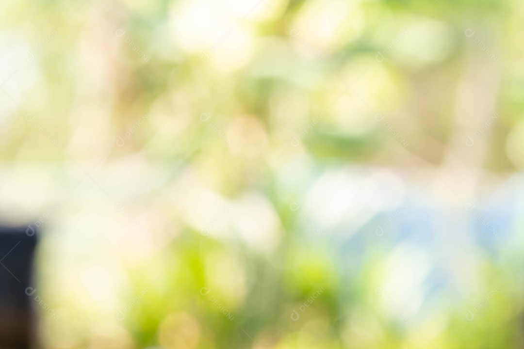 Conceito do dia mundial do meio ambiente: fundo de papel de parede de natureza verde turva abstrata