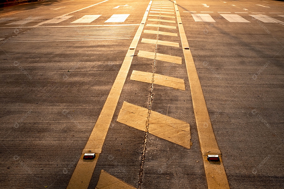 Road sign, traffic sign on the road means drive to continue arrows