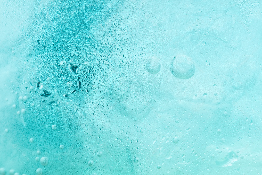 gota de água bolha para abstrato, macro