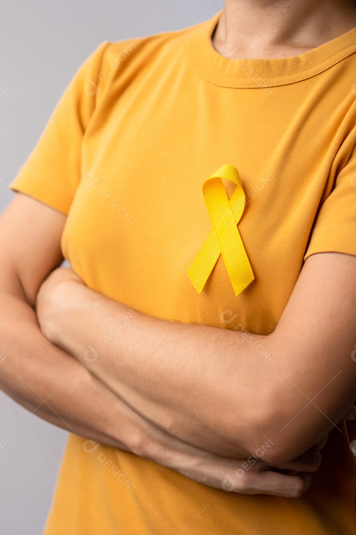 Dia de prevenção ao suicídio, Mês de conscientização sobre câncer na infância, sarcoma, osso e bexiga, fita amarela