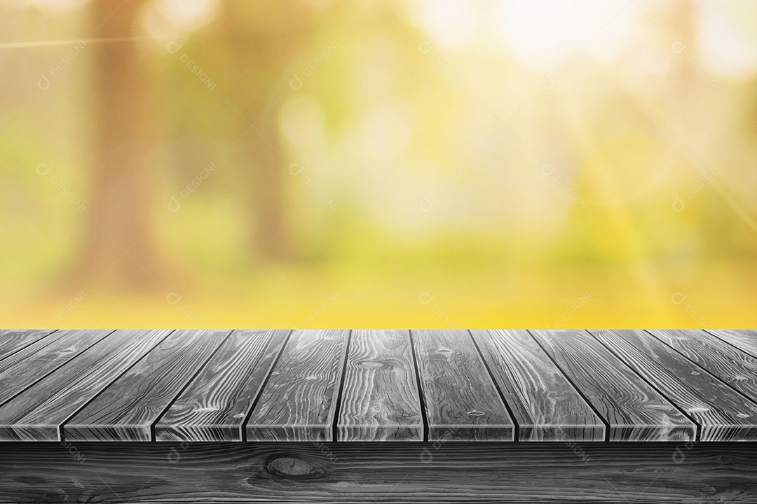 madeira com fundo de desfoque background