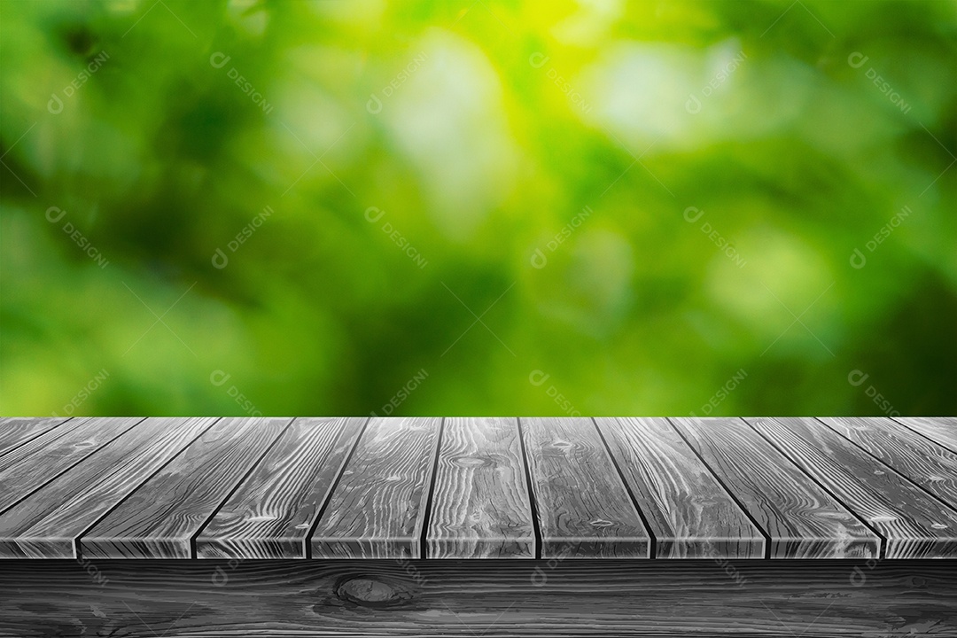 madeira com fundo de desfoque background