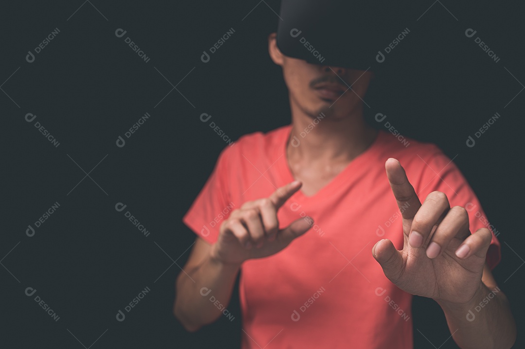 Jogue Usando óculos de realidade virtual, metaverso de mundos virtuais em 3D