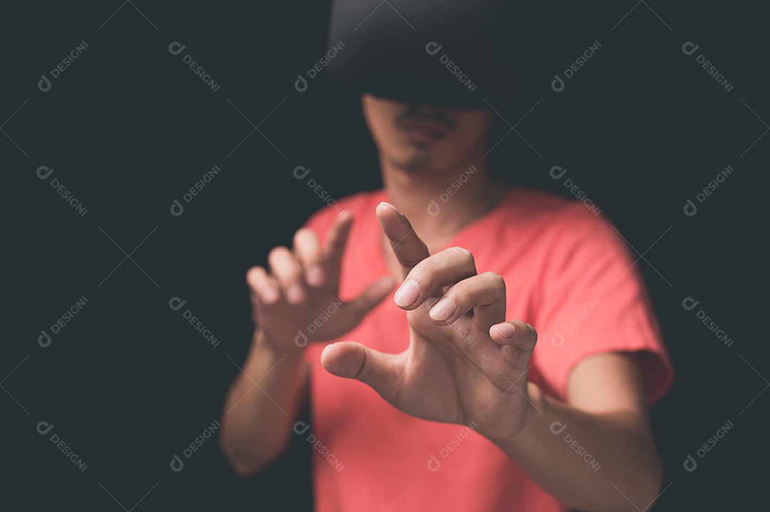 Jogue Usando óculos de realidade virtual, metaverso de mundos virtuais em 3D