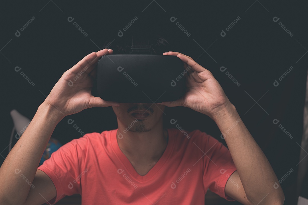 Jogue Usando óculos de realidade virtual, metaverso de mundos virtuais em 3D