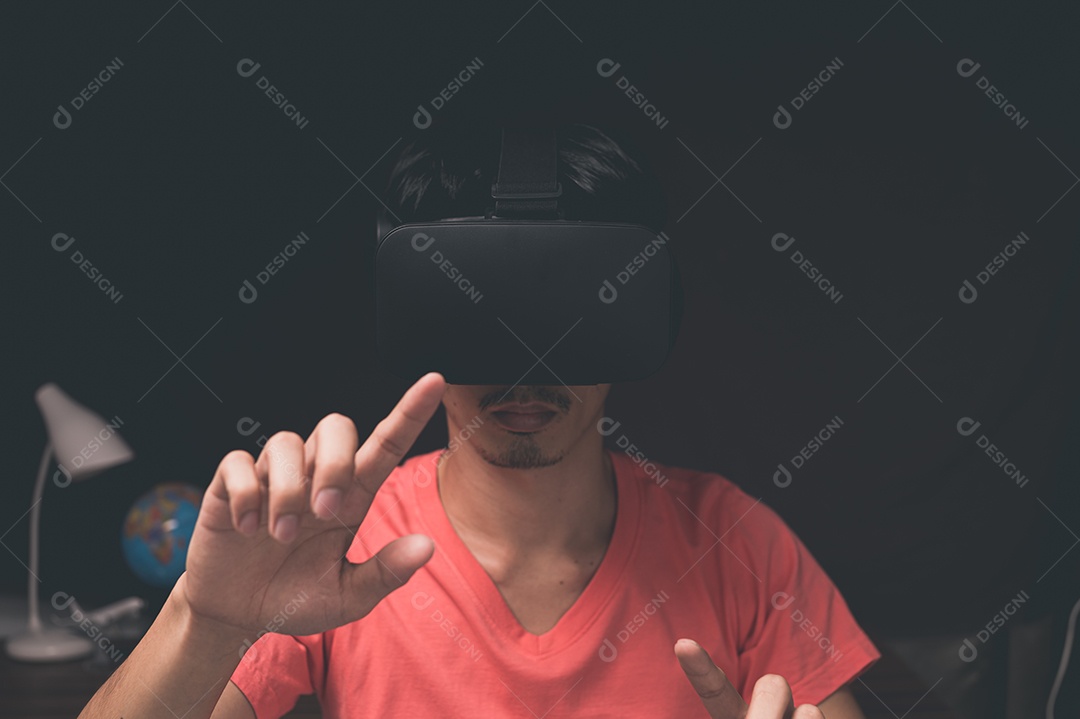 Jogue Usando óculos de realidade virtual, metaverso de mundos virtuais em 3D