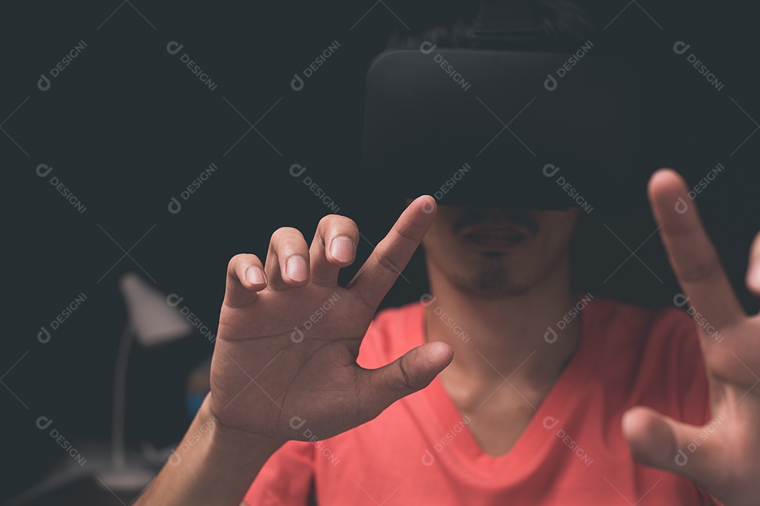Jogue Usando óculos de realidade virtual, metaverso de mundos virtuais em 3D